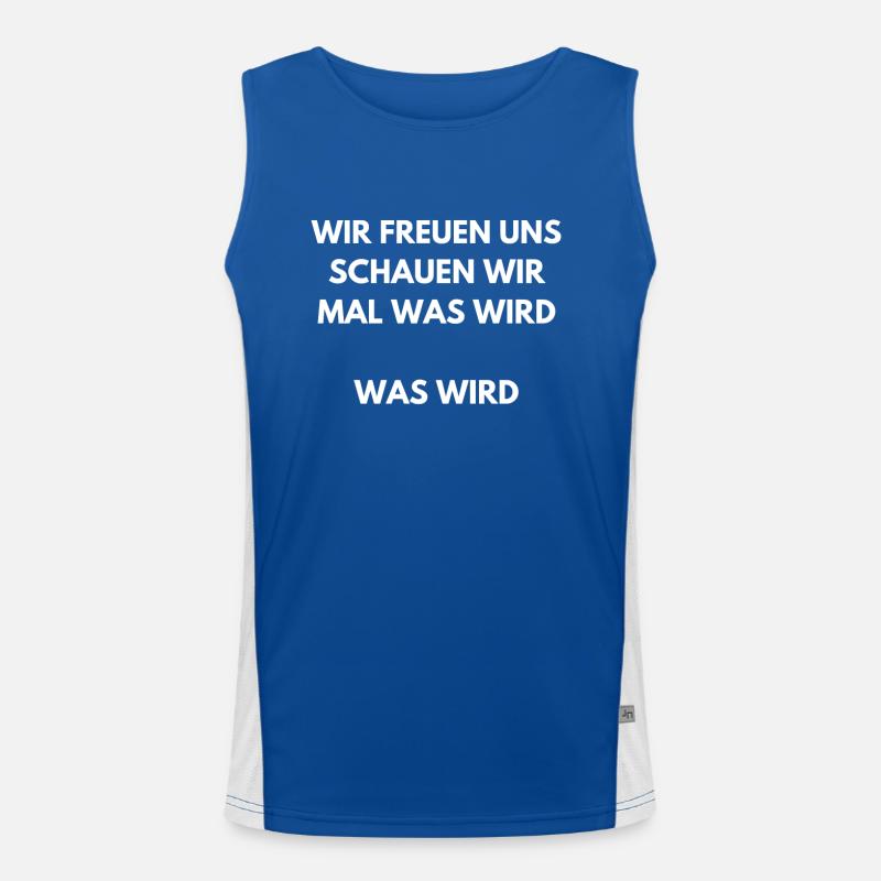 Meme Schauen wir mal was wird Funktionelles Kontrast-Tank Top für Männer 