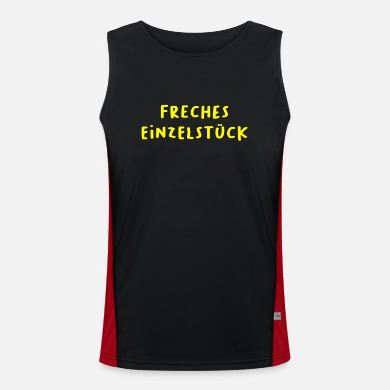 Freches Einzelstück Freches Einzelkind Freches... Funktionelles Kontrast-Tank Top für Männer 