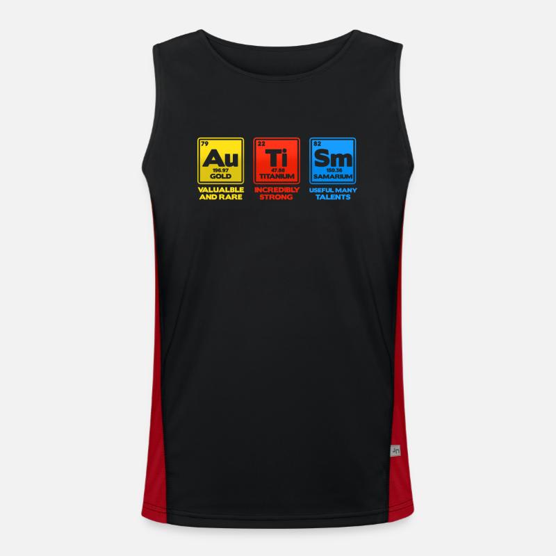Autismus Funktionelles Kontrast-Tank Top für Männer 