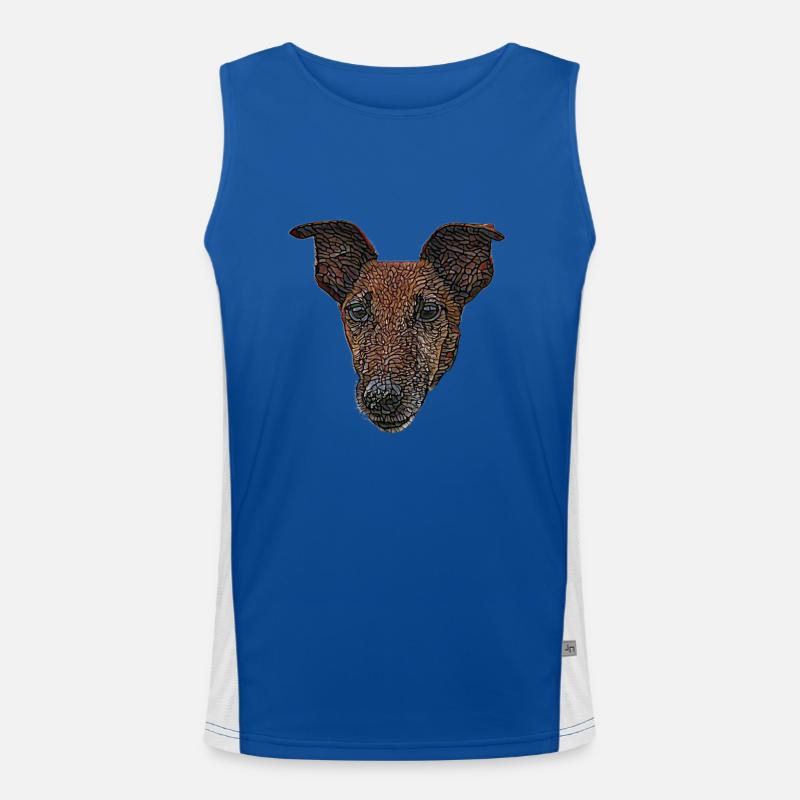 Visage lisse de Fox Terrier Débardeur respirant contrasté Homme 