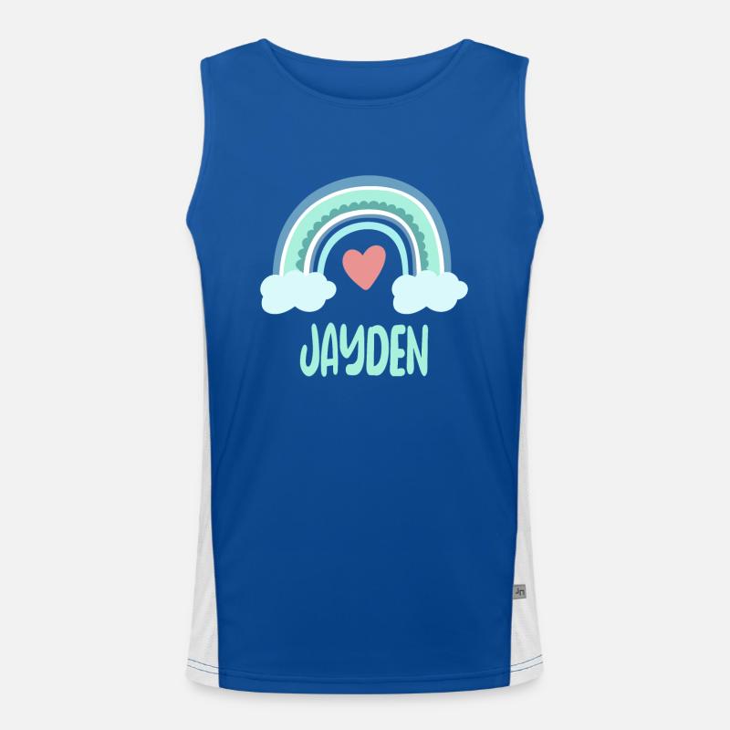 Jayden Nom Rainbow Baby Débardeur respirant contrasté Homme 
