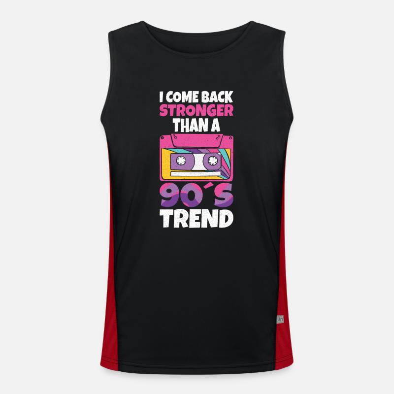 Cassette Type Vintage Cassette Retro Cassette Love Men's Functional Contrast Tank Top 