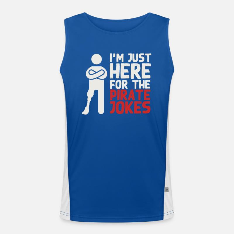 Prothèse de jambe, prothèse, amputé, amputation Débardeur respirant contrasté Homme 