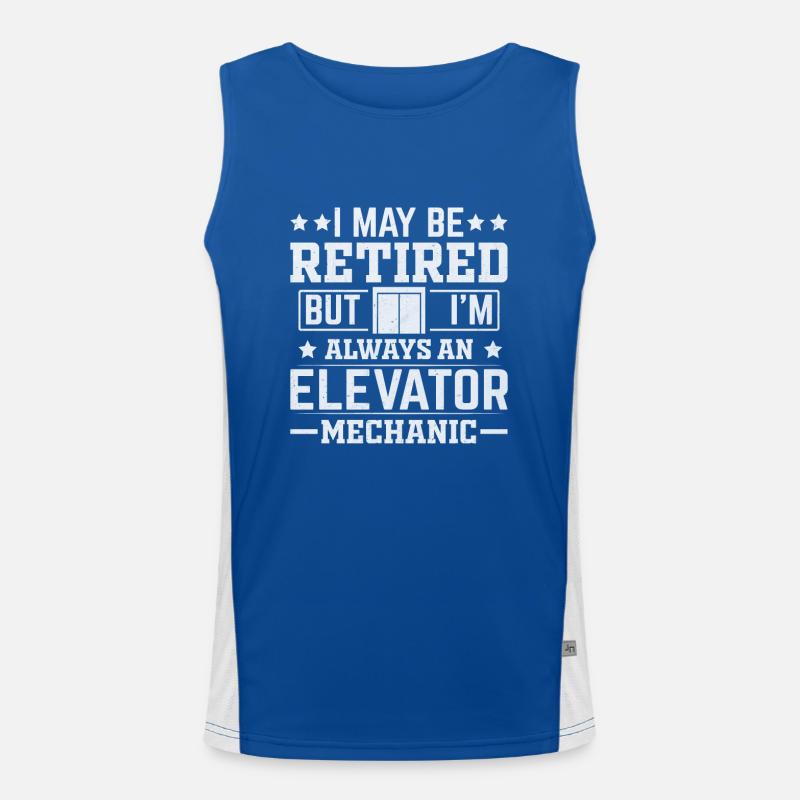 Elevator pension Men's Functional Contrast Tank Top 
