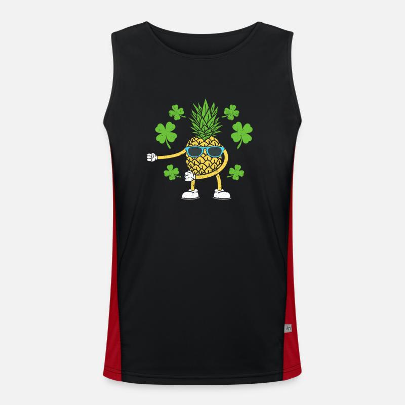 St. Patrick’s Day Floss Dance Irish Floss Débardeur respirant contrasté Homme 