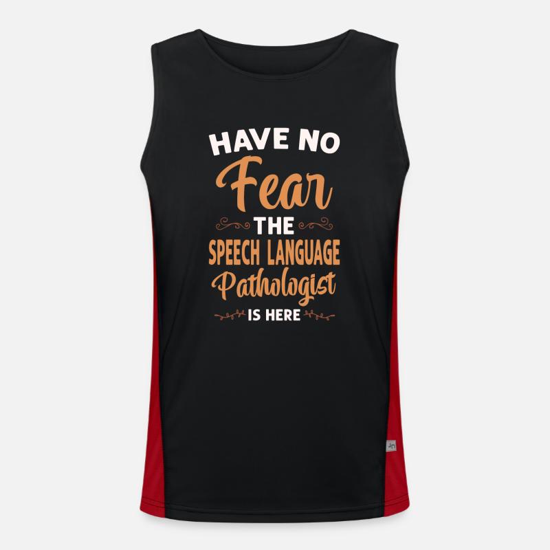Speech Therapist Therapy Assistant Funktionelles Kontrast-Tank Top für Männer 