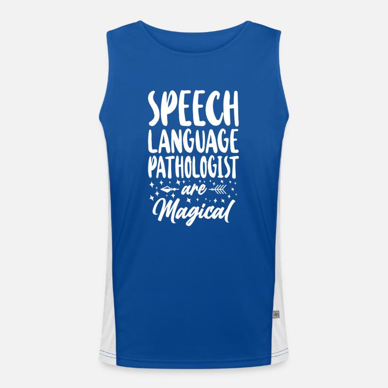 Speech Therapist Therapy Assistant Funktionelles Kontrast-Tank Top für Männer 
