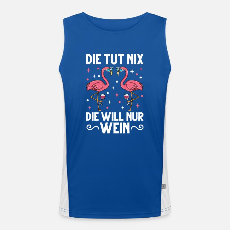 Flamingo JGA Funktionelles Kontrast-Tank Top für Männer 