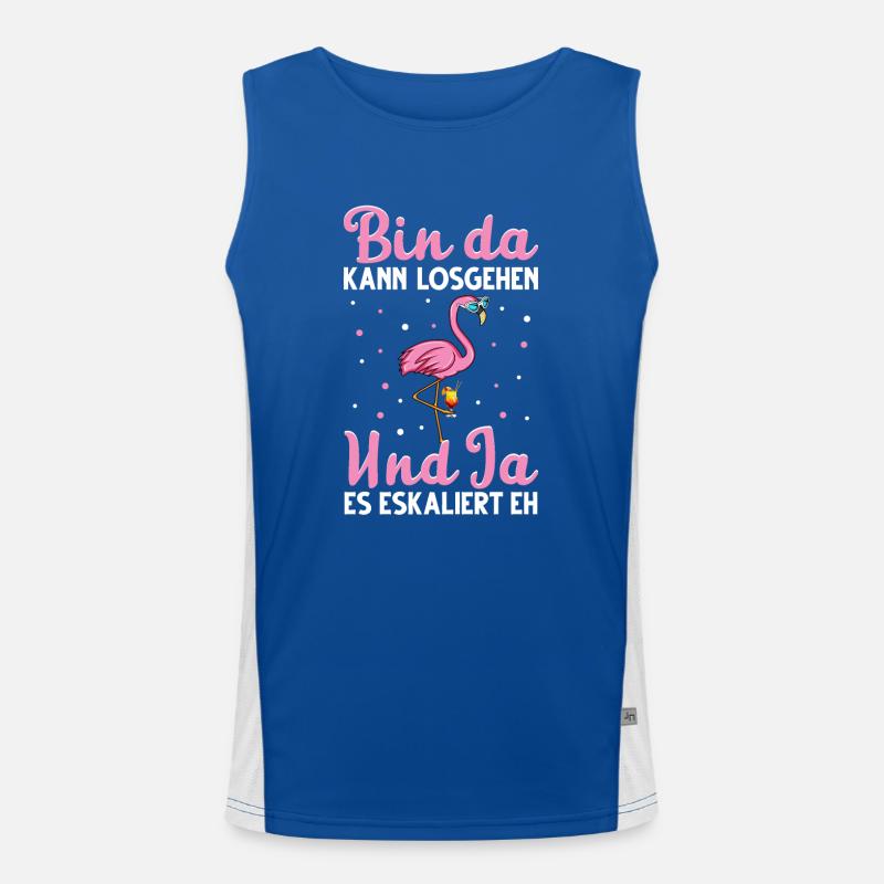 Flamingo JGA Funktionelles Kontrast-Tank Top für Männer 