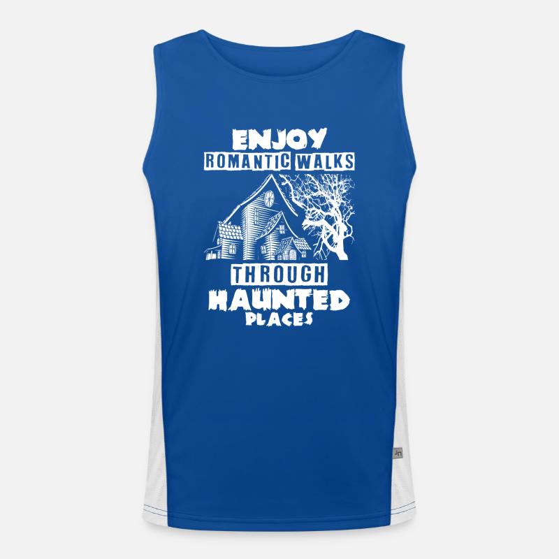 Ghost Hunter, EMF meter, thermal camera Men's Functional Contrast Tank Top 