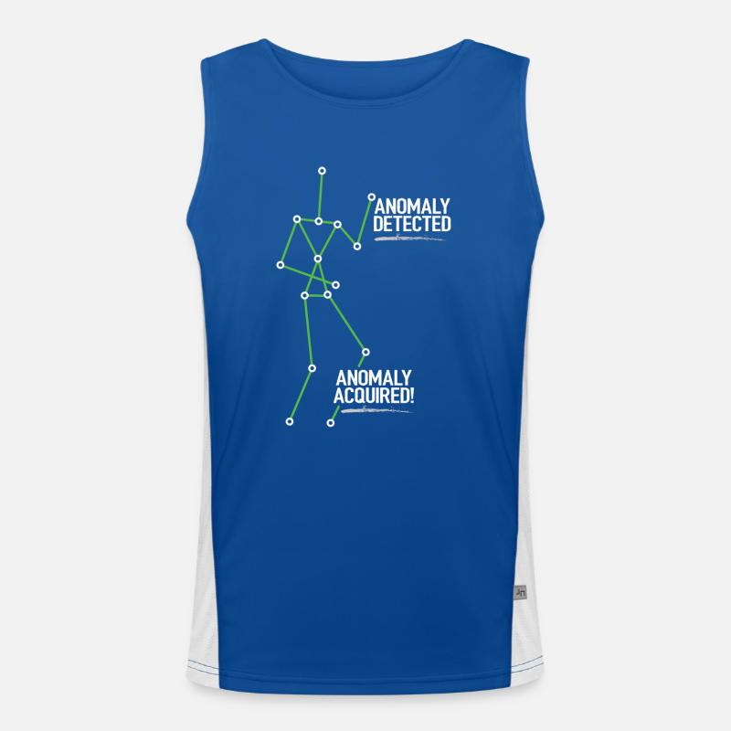 Ghost Hunter, EMF meter, thermal camera Men's Functional Contrast Tank Top 