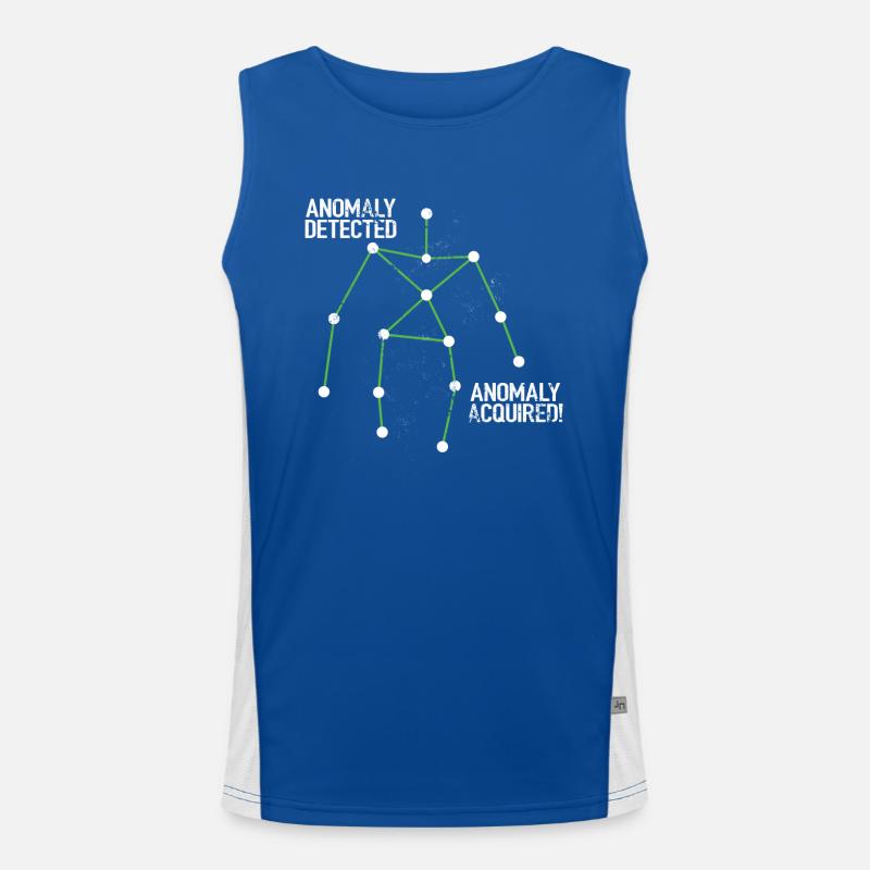 Ghost Hunter, EMF meter, thermal camera Men's Functional Contrast Tank Top 