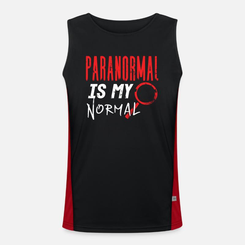 Ghost Hunter, EMF meter, thermal camera Men's Functional Contrast Tank Top 