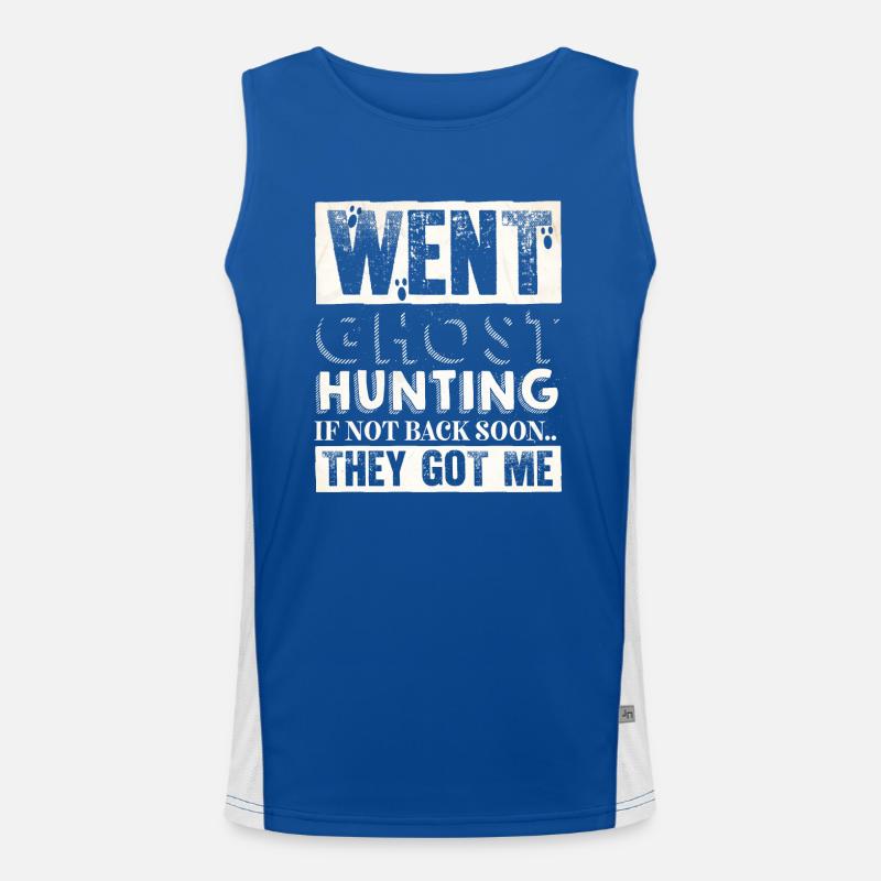 Ghost Hunter, EMF meter, thermal camera Men's Functional Contrast Tank Top 