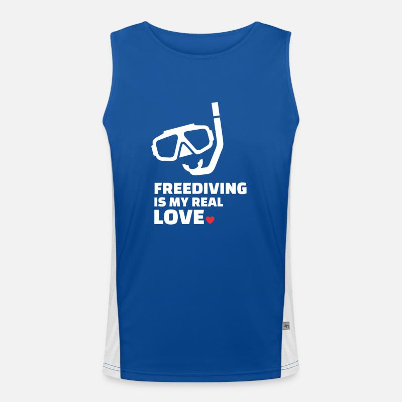 Freitauchen Funktionelles Kontrast-Tank Top für Männer 