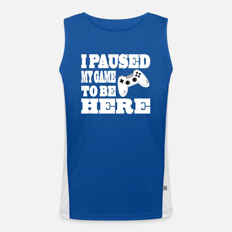 Gaming Retro Geschenkidee Funktionelles Kontrast-Tank Top für Männer 