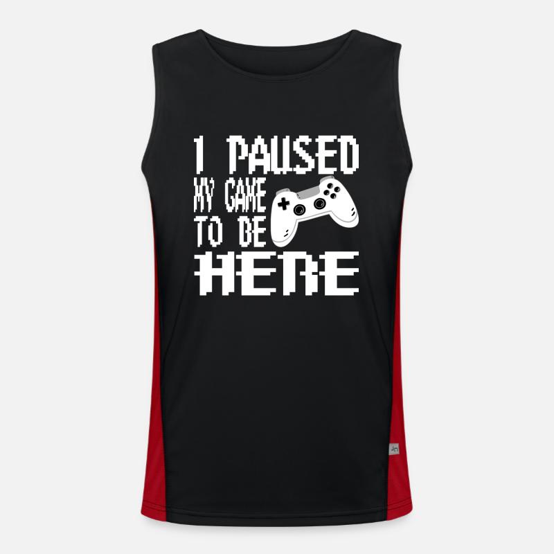 Gaming Retro Geschenkidee Funktionelles Kontrast-Tank Top für Männer 