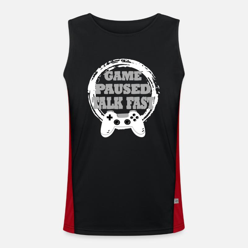Gaming Retro Geschenkidee Funktionelles Kontrast-Tank Top für Männer 
