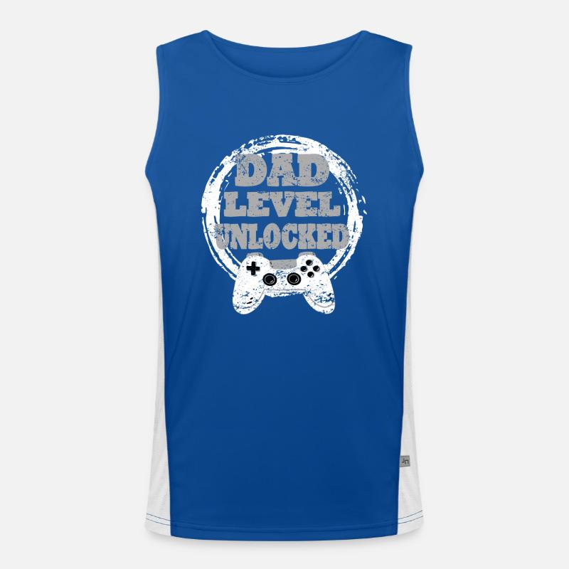 Daddy Gaming Retro Idée cadeau Débardeur respirant contrasté Homme 