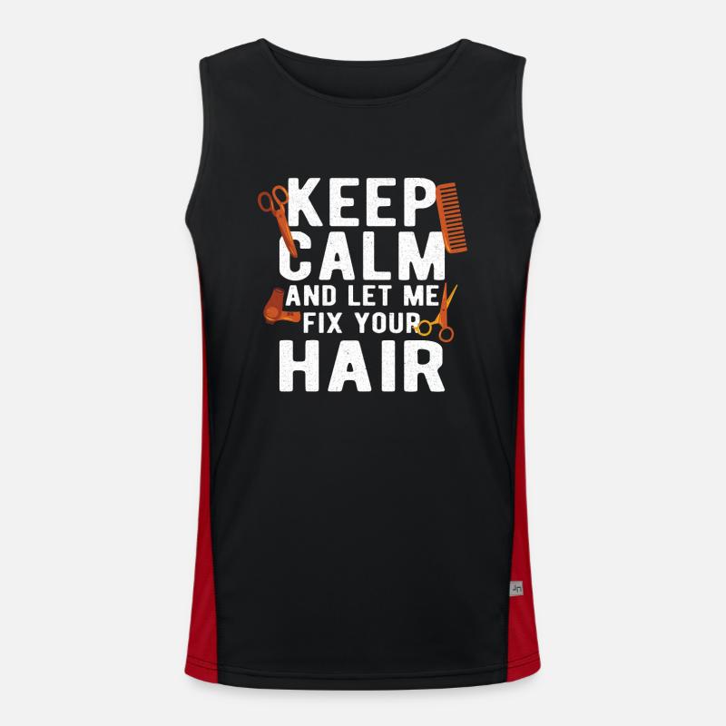 Coiffeur Coiffeur Coiffeur Coiffeur Débardeur respirant contrasté Homme 