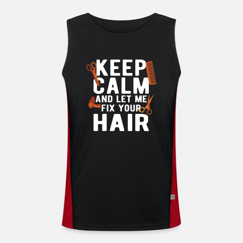 Coiffeur Coiffeur Coiffeur Coiffeur Débardeur respirant contrasté Homme 