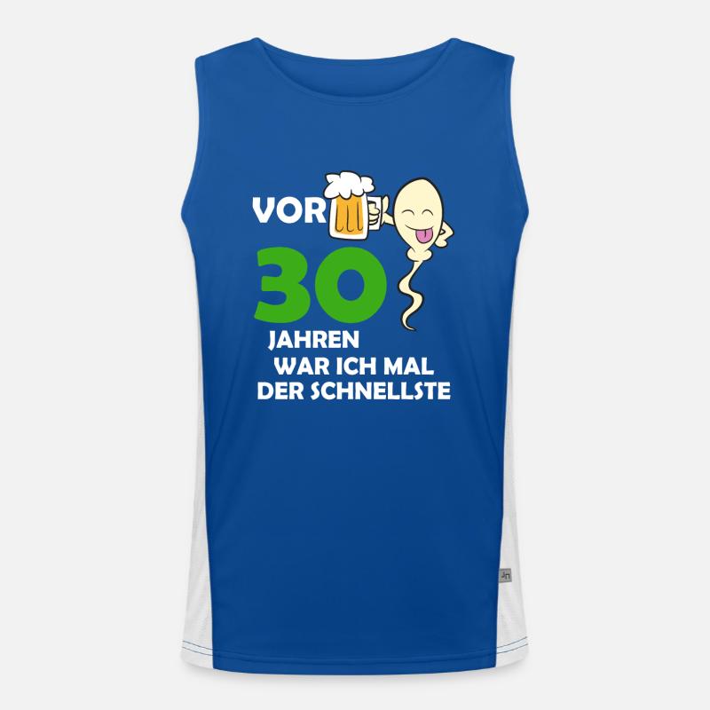 Vor 30 Jahren war ich mal der Schnellste Funktionelles Kontrast-Tank Top für Männer 