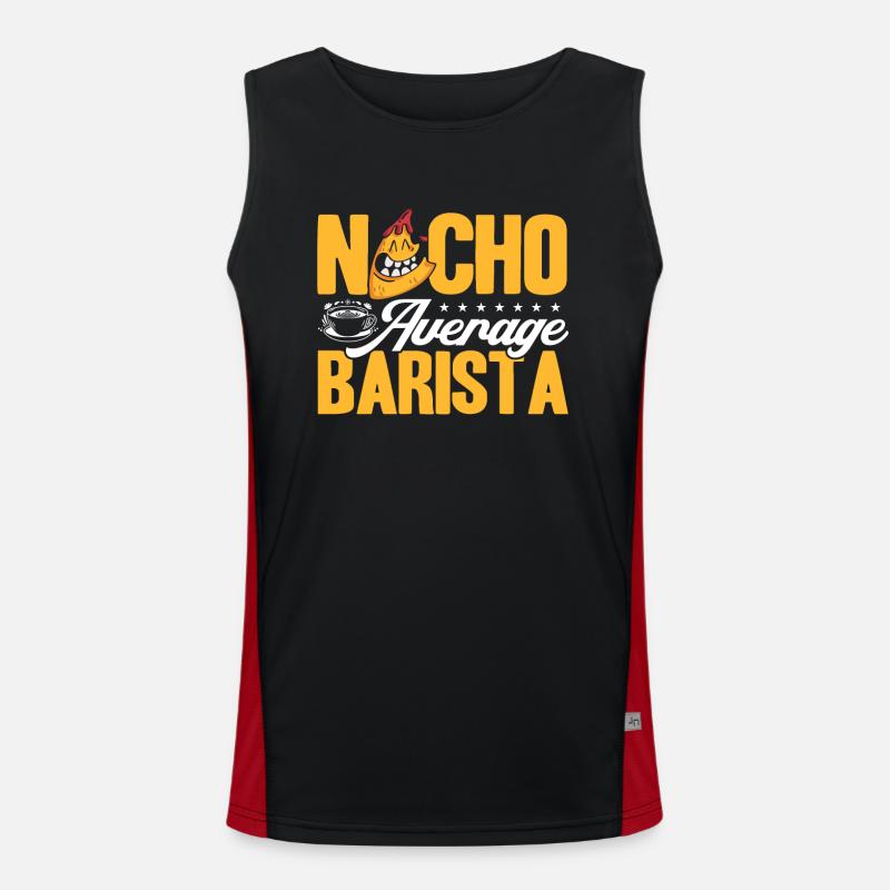 Barista Geschenkidee Coffee Lover Coffee Brewing Funktionelles Kontrast-Tank Top für Männer 