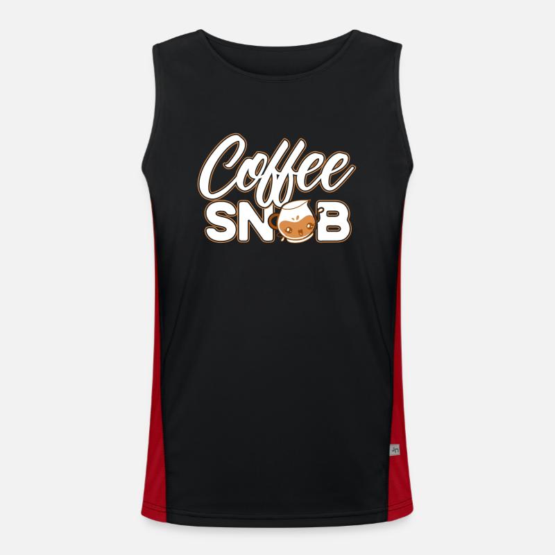 Barista Geschenkidee Coffee Lover Coffee Brewing Funktionelles Kontrast-Tank Top für Männer 
