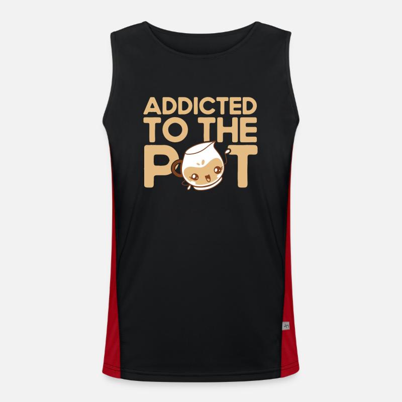 Barista Geschenkidee Coffee Lover Coffee Brewing Funktionelles Kontrast-Tank Top für Männer 