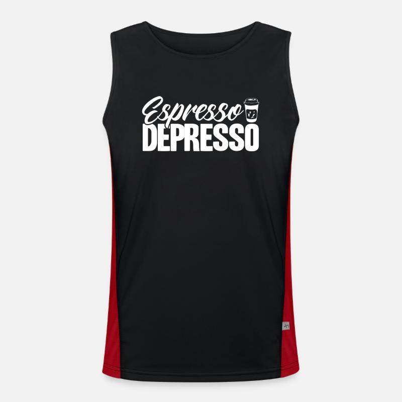 Barista Gift Idea Coffee Lover Coffee Brewing Men's Functional Contrast Tank Top 