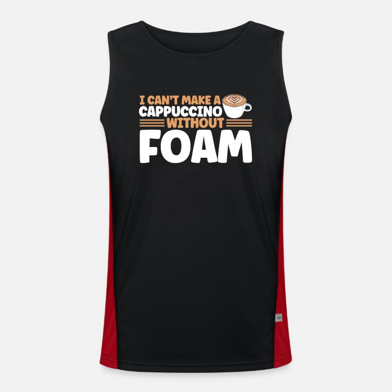 Barista Gift Idea Coffee Lover Coffee Brewing Men's Functional Contrast Tank Top 