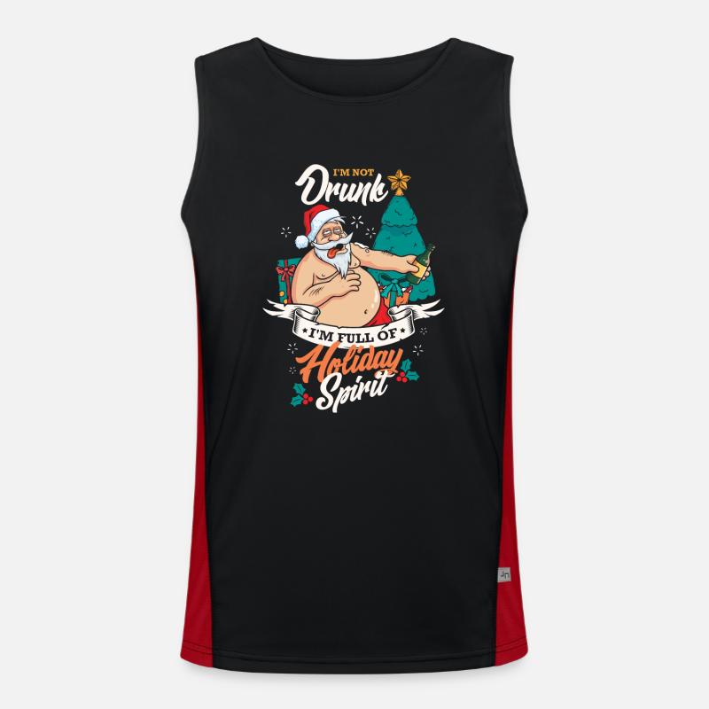 I am not drunk Funktionelles Kontrast-Tank Top für Männer 