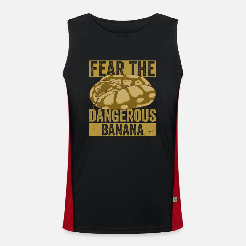 Banane Königspython Funktionelles Kontrast-Tank Top für Männer 