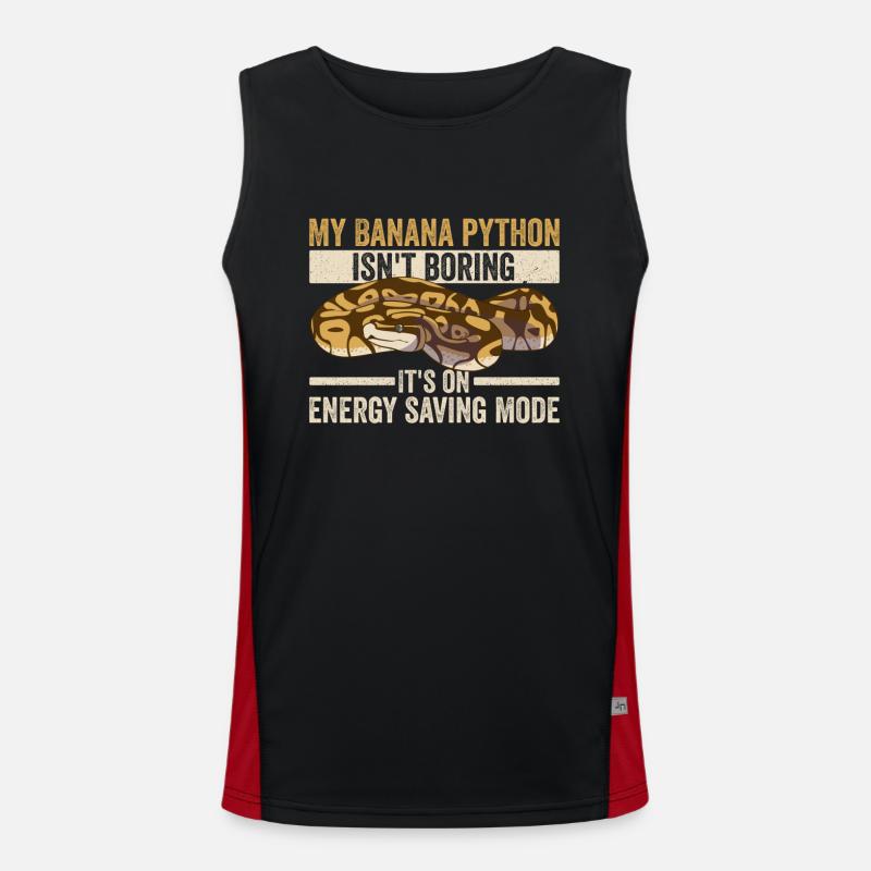 Königspython Für Banana Königspython Besitzer Men's Functional Contrast Tank Top 
