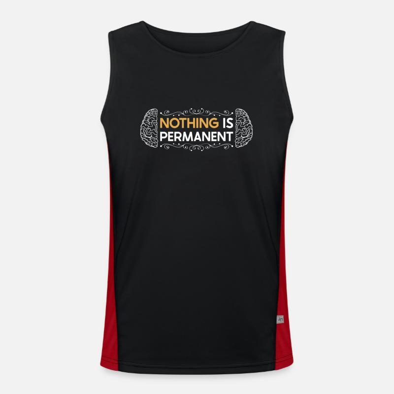 Schlaganfall Survivor Schlaganfall Bewusstsein Funktionelles Kontrast-Tank Top für Männer 