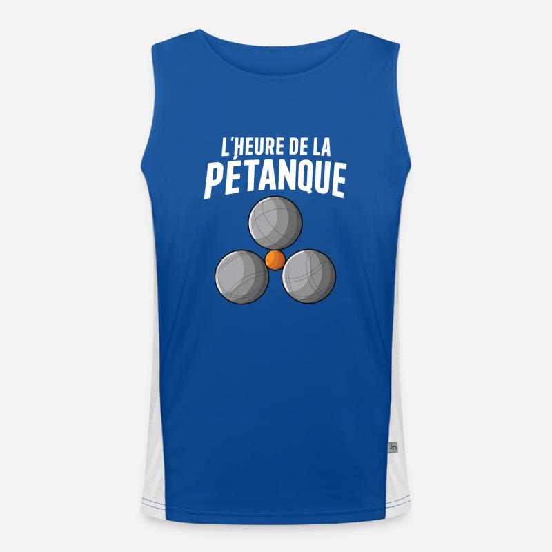 Petanque Boule Game Set Boccia Funktionelles Kontrast-Tank Top für Männer 
