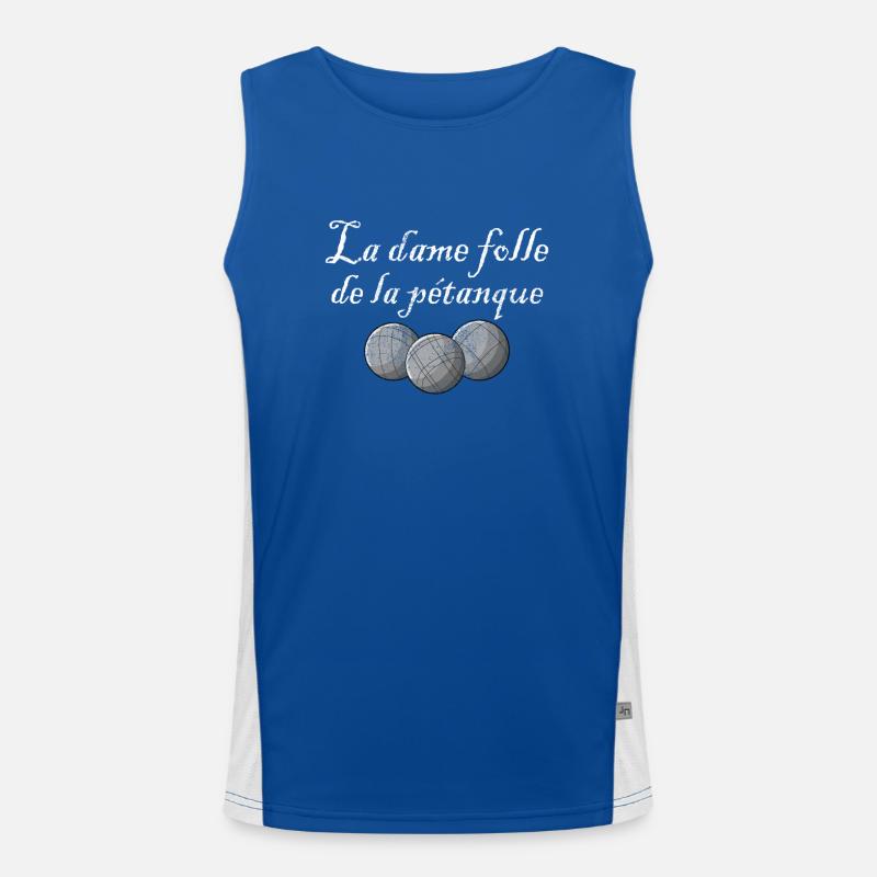 Petanque Boule Game Set Boccia Funktionelles Kontrast-Tank Top für Männer 