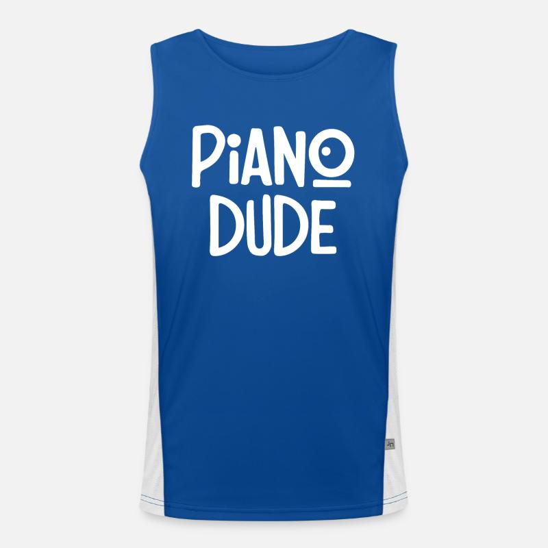 Piano, Pianist Men's Functional Contrast Tank Top 