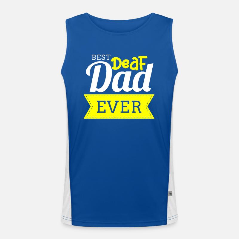 Deaf pride, hearing, disabled, deafness Men's Functional Contrast Tank Top 