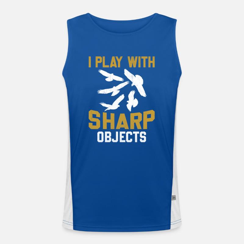 Falconer I Play With Sharp Objects Men's Functional Contrast Tank Top 