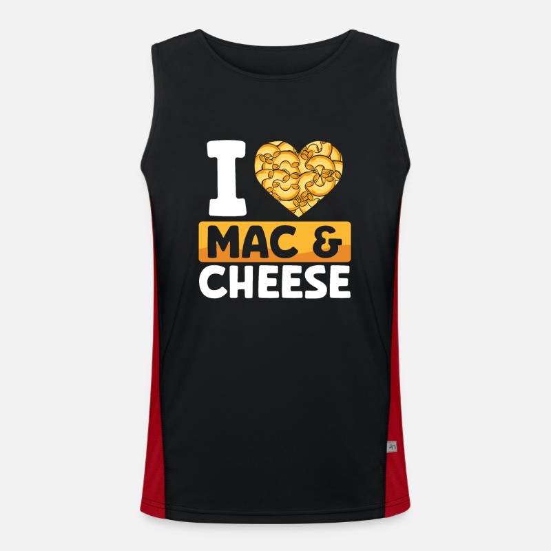 J’adore le macaroni au fromage Débardeur respirant contrasté Homme 