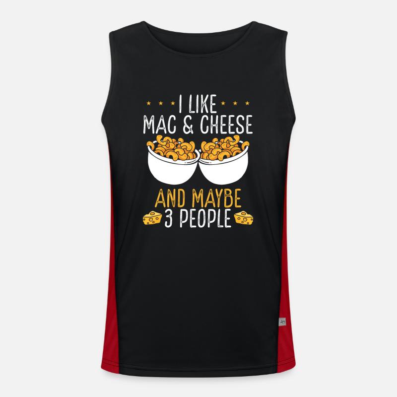 I like mac and cheese Men's Functional Contrast Tank Top 