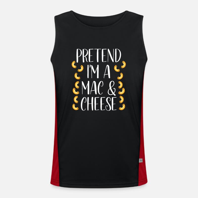 Faites semblant d’être un Mac and Cheese Débardeur respirant contrasté Homme 