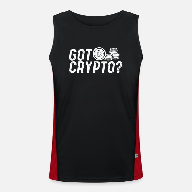 Avez-vous Bitcoin ou crypto Débardeur respirant contrasté Homme 