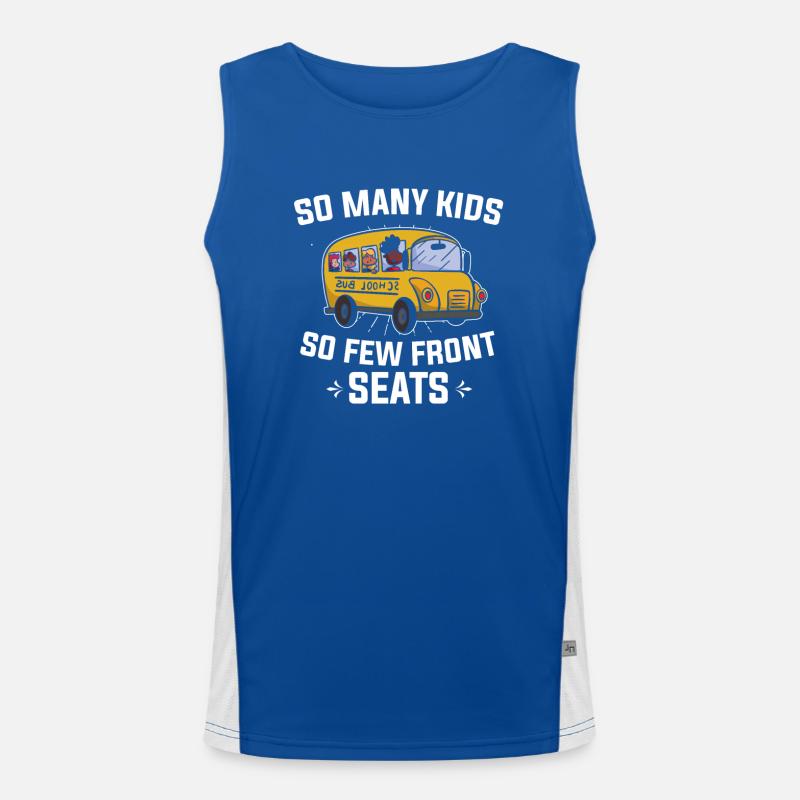 Bus driver bus driving school bus bus driver's license Men's Functional Contrast Tank Top 