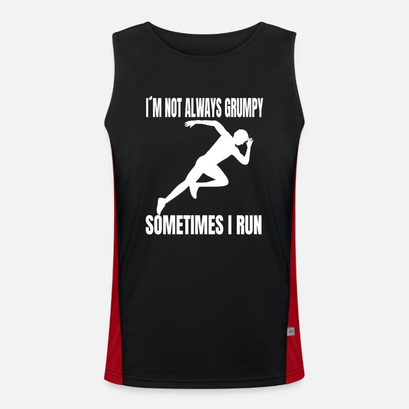 Jogger cardio running training fit jogging Débardeur respirant contrasté Homme 