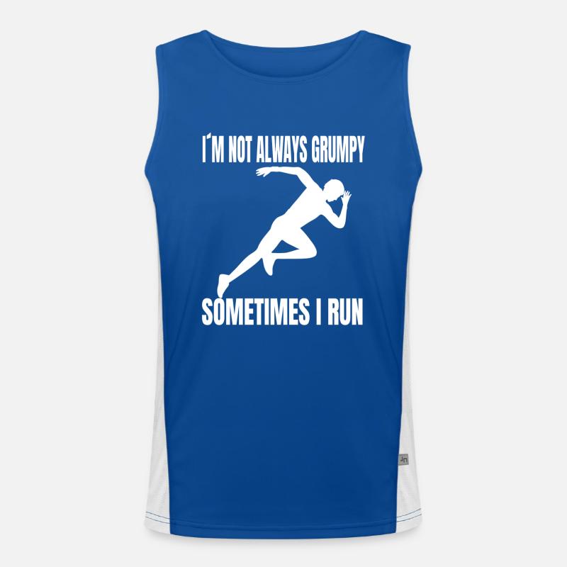 Jogger cardio running training fit jogging Débardeur respirant contrasté Homme 
