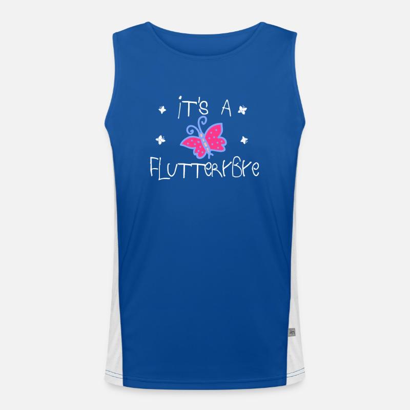 Es ist ein FlatterBye | Schmetterling Funktionelles Kontrast-Tank Top für Männer 