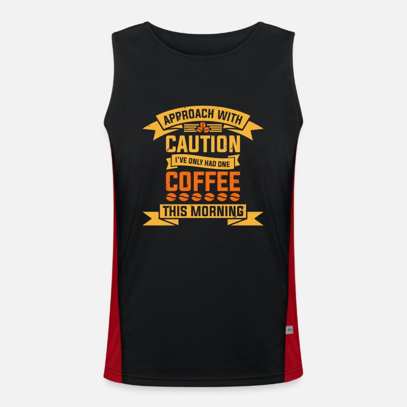 Approach with caution I have today Men's Functional Contrast Tank Top 