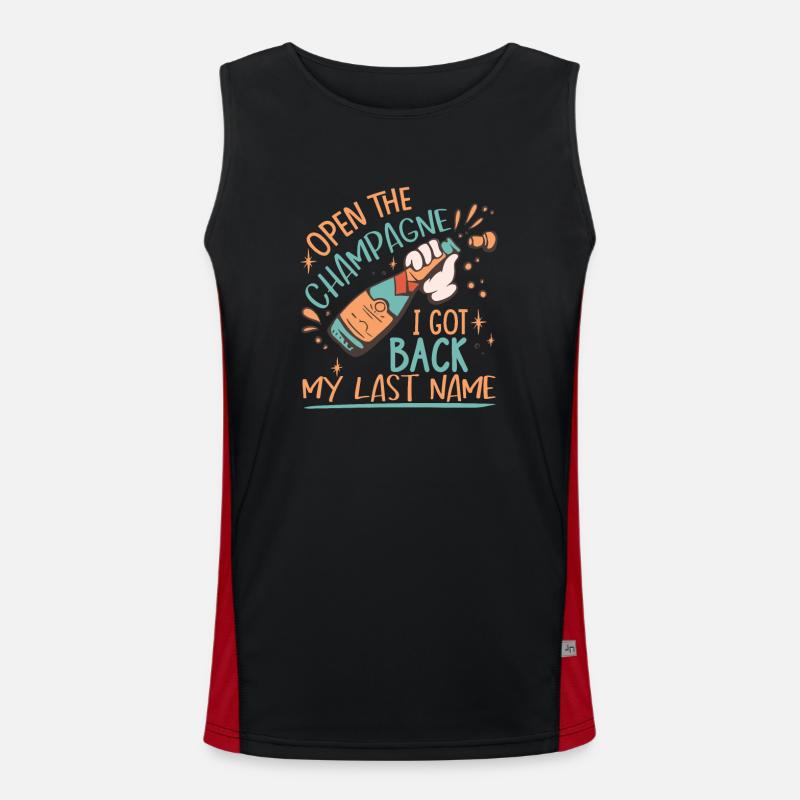 I Got Back My Last Name Men's Functional Contrast Tank Top 